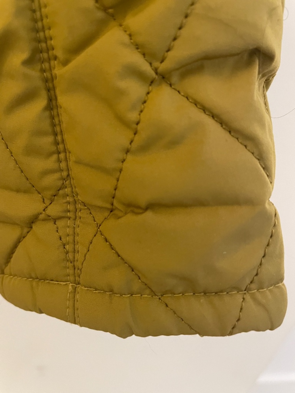 Barbour Quilted Puffer Jacket in Mustard Yellow - Picture 4 of 8